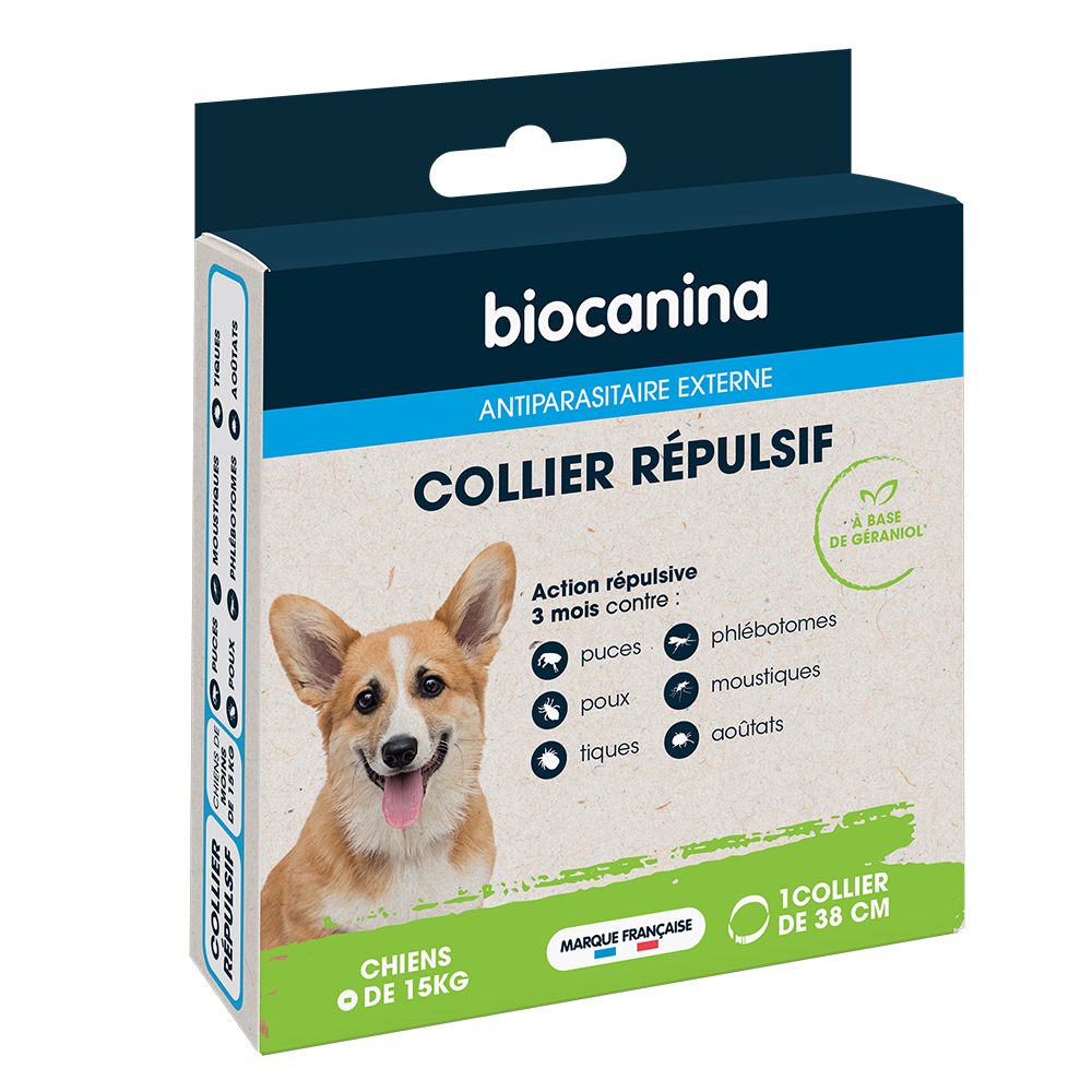 Biocanina Antiparassitario esterno Collare repellente per Cane di peso inferiore a 15 kg x1