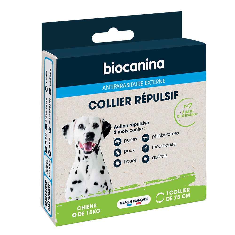 Biocanina Antiparassitario esterno Collare repellente per Cane &gt;15kg x1