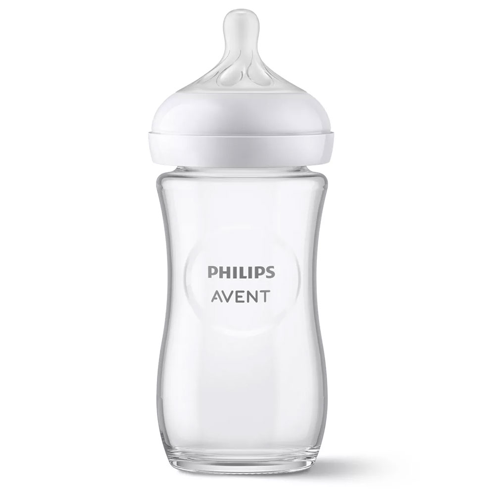 Avent Natural Response Biberon di vetro 1 mese e oltre 240 ml