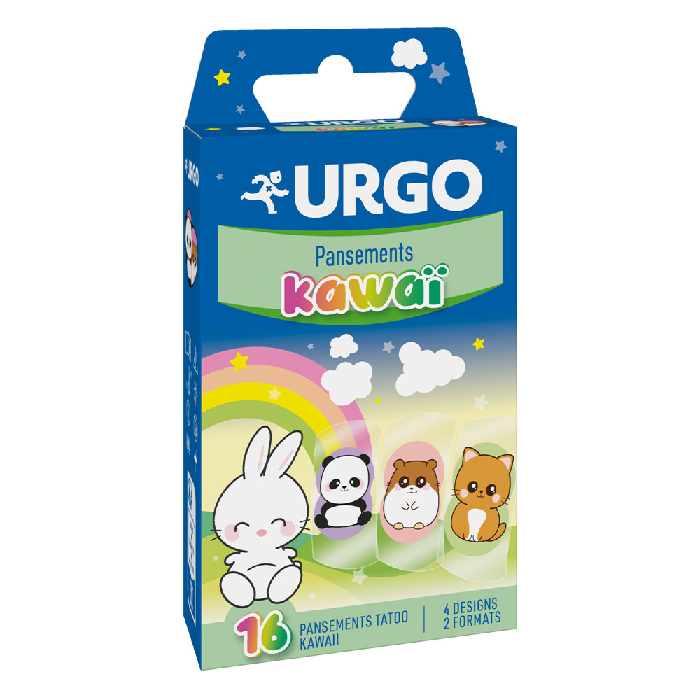 Urgo Medicazioni Kawai Tatoo Ferite superficiali a partire da 3 anni x16