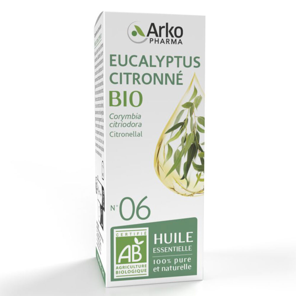 Arkopharma Arkoessentiel huile essentielle N°6 eucalyptus citronnato 10 ml