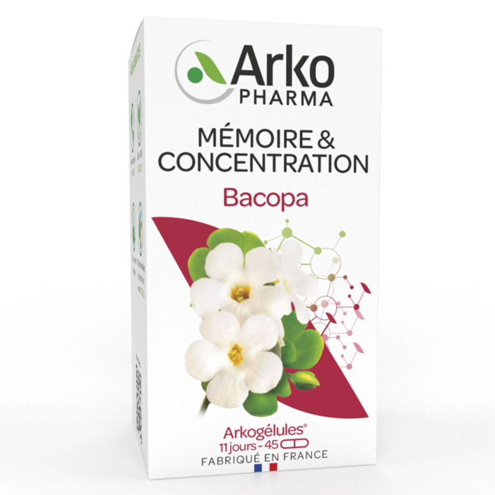 Arkopharma Arkocapsule Memoria e concentrazione con Bacopa 45 Capsule
