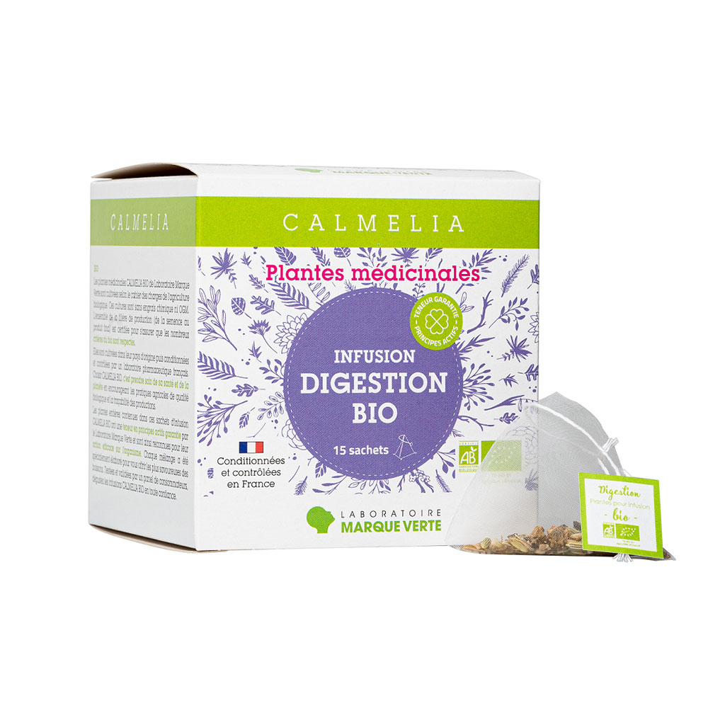 Calmelia Infuso biologico per la digestione 15 bustine di tè