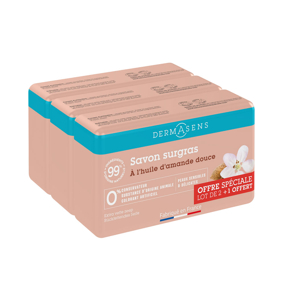 Dermasens Sapone supergrasso alla Mandorla dolce 3x200g