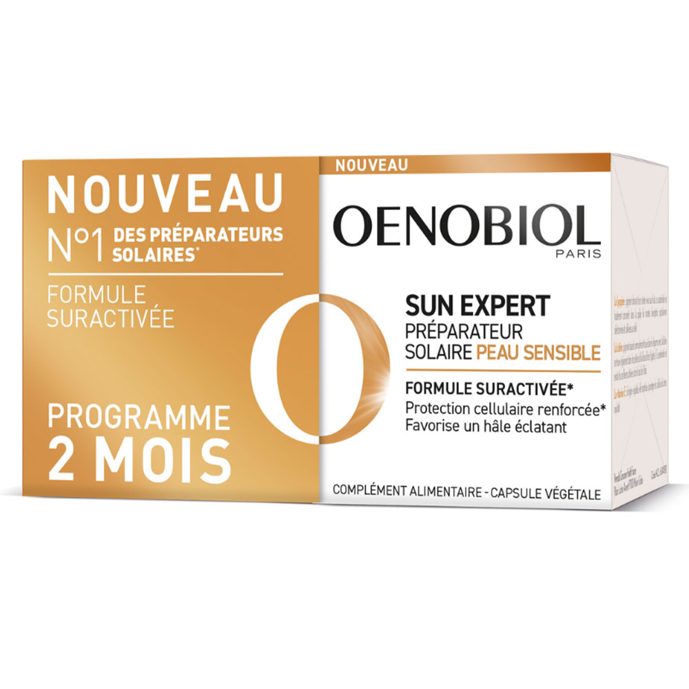 Oenobiol Sun Expert Preparatore solare Pelle Sensibile 2x30 Capsule