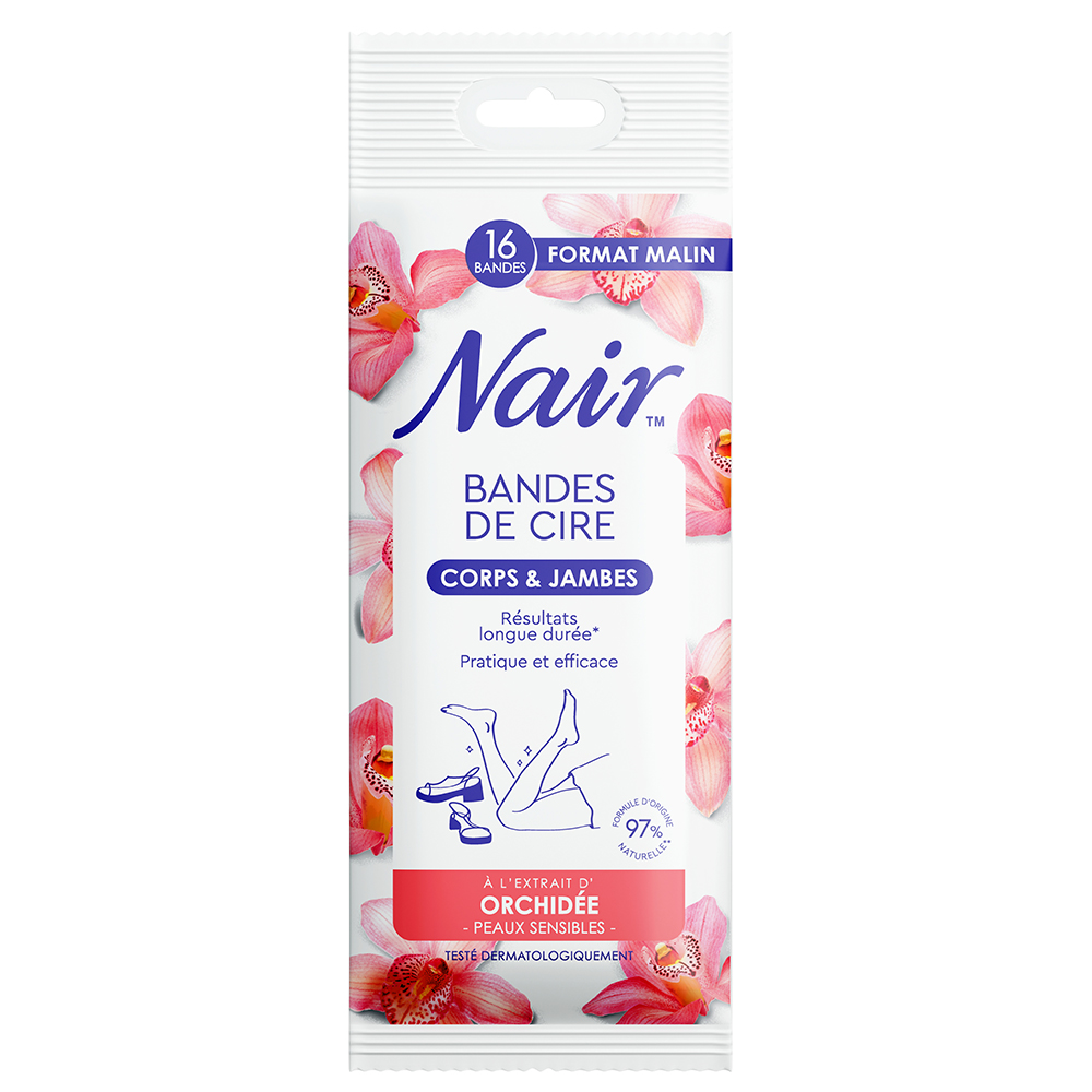 Nair CERA FREDDA BENDAGGI CORPO E GAMBE formato intelligente con estratti di ORCHIDEA 16 Bendaggi