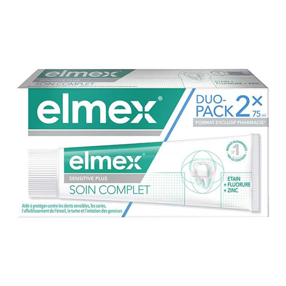 Elmex Sensitive Plus Dentifricio Complete Care 2x75ml
