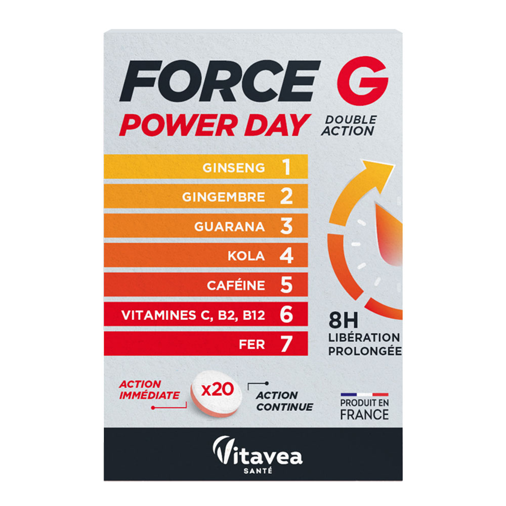 Vitavea Santé Force G Giornata energetica doppia azione 20 compresse