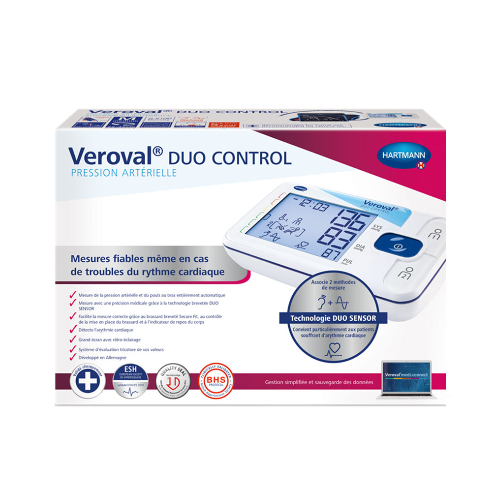 Hartmann Veroval Duo Control misuratore della pressione arteriosa al braccio