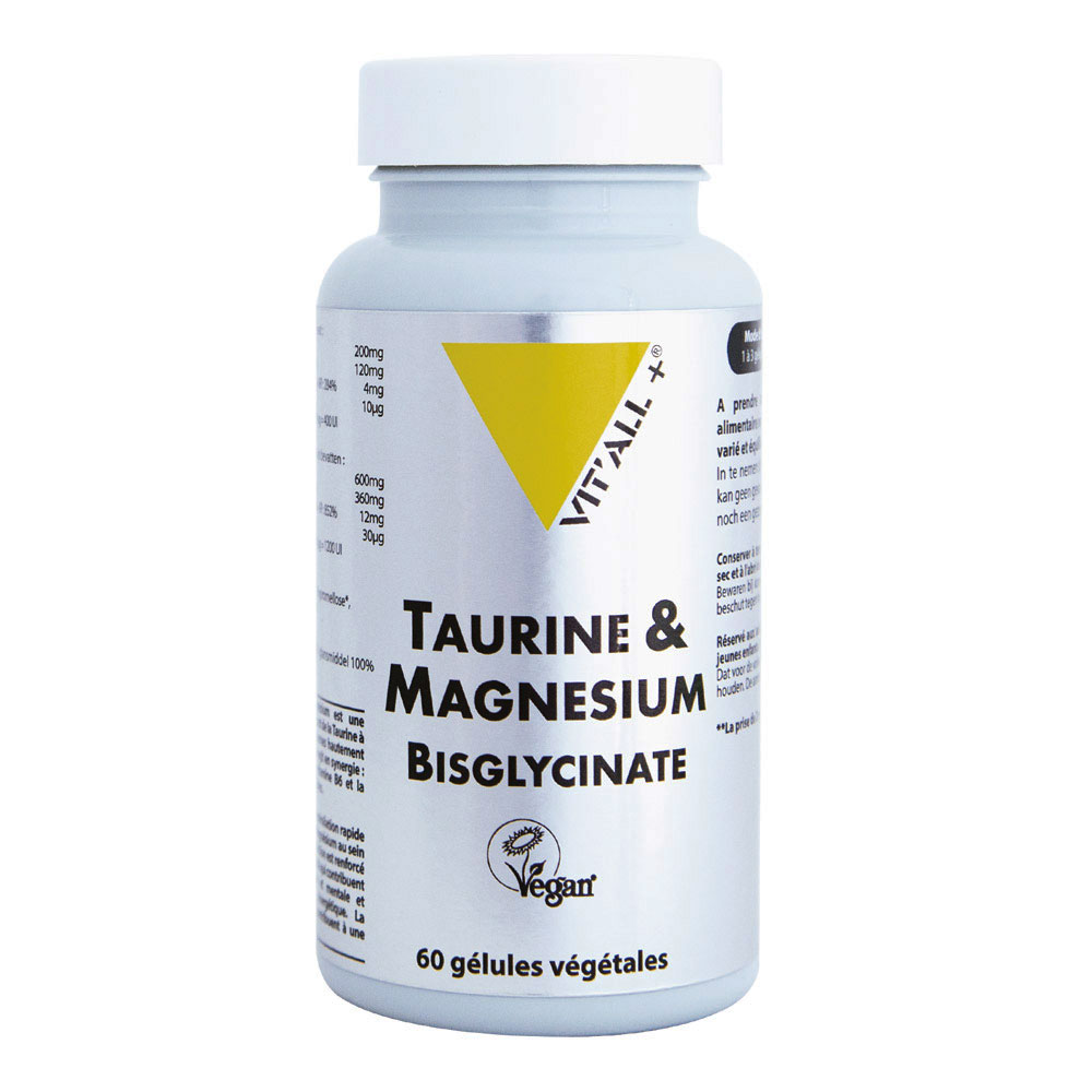 Vit'All+ Taurina e magnesio bisglicinato 60 capsule vegetali