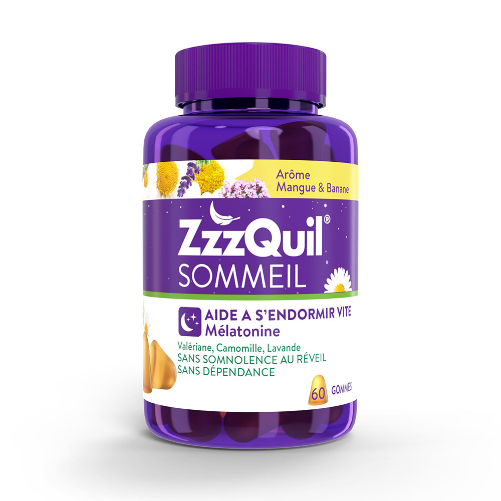 ZzzQuil Sonno Sapore di Mango e Banana 60 Gomme