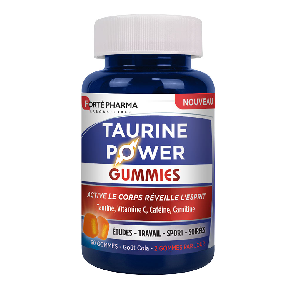 Forté Pharma Taurina Power Active corpo risveglia la mente gusto cola 60 caramelle gommose