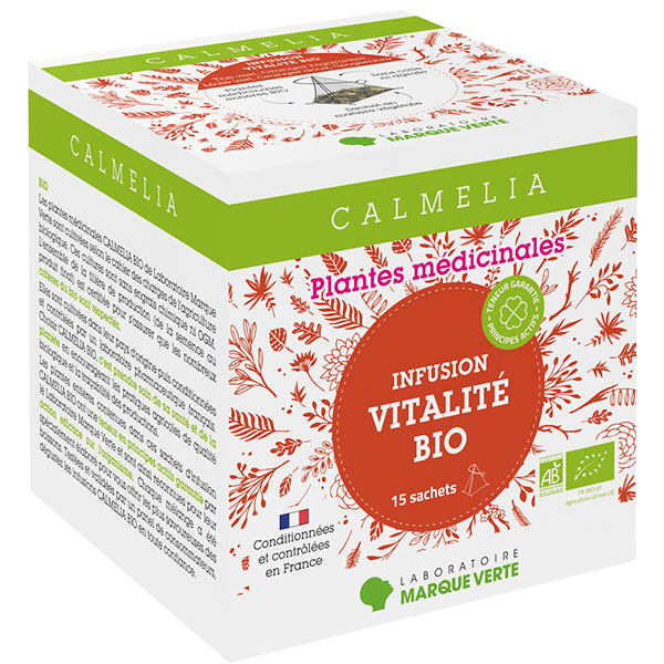 Calmelia Infuso di vitalità biologico 15 bustine di tè