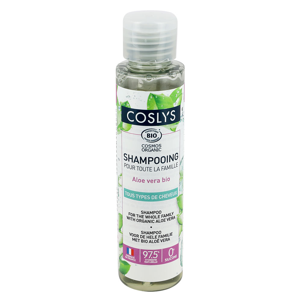 Coslys Shampoo per famiglie Aloe Vera Biologica Pour tutti i tipi di Capelli 100ml