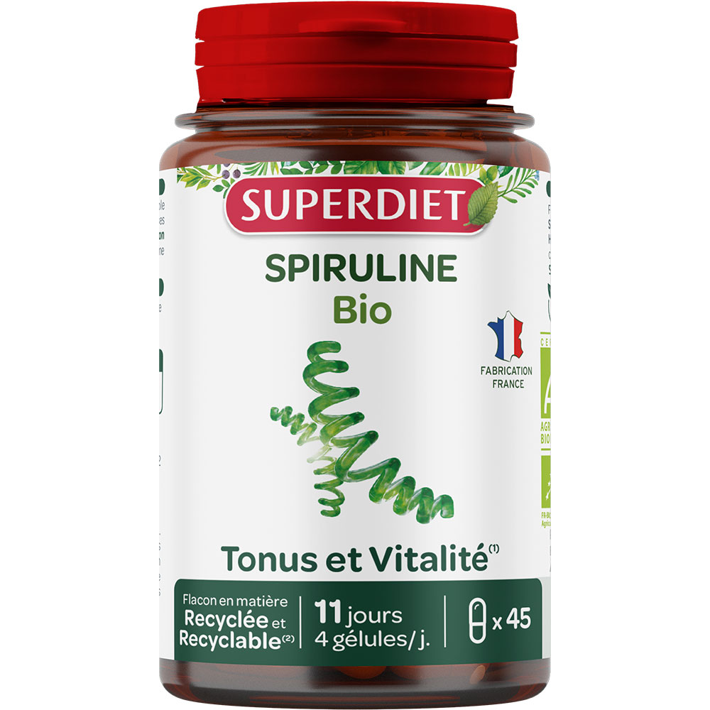 Superdiet Spirulina biologica 45 capsule