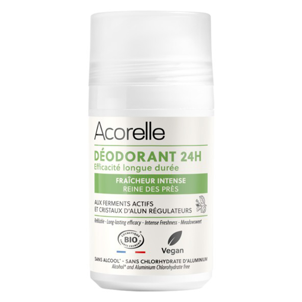 Acorelle Déodorant Roll-On 24h Fraicheur Intense Bio Certifié Freschezza intensa 50 ml