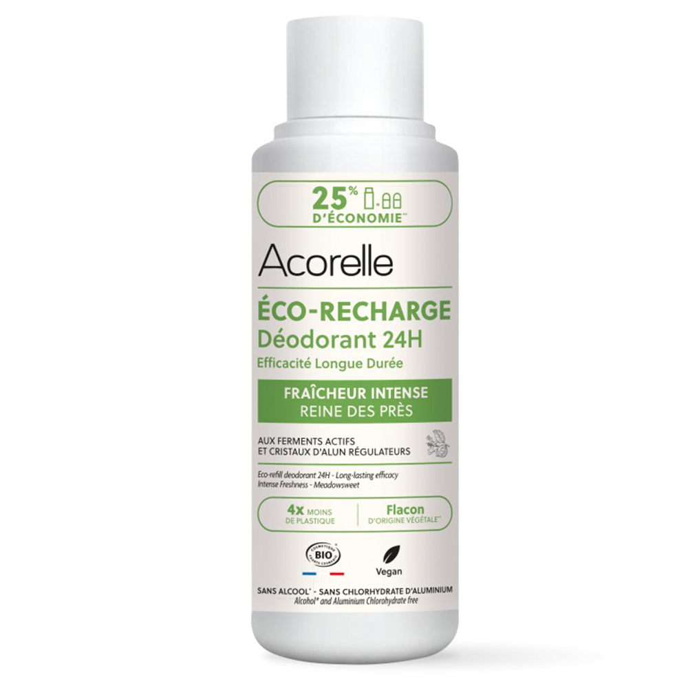 Acorelle Eco Recharge Déodorant Roll-On 24h Bio Certifiée Freschezza intensa 100ml
