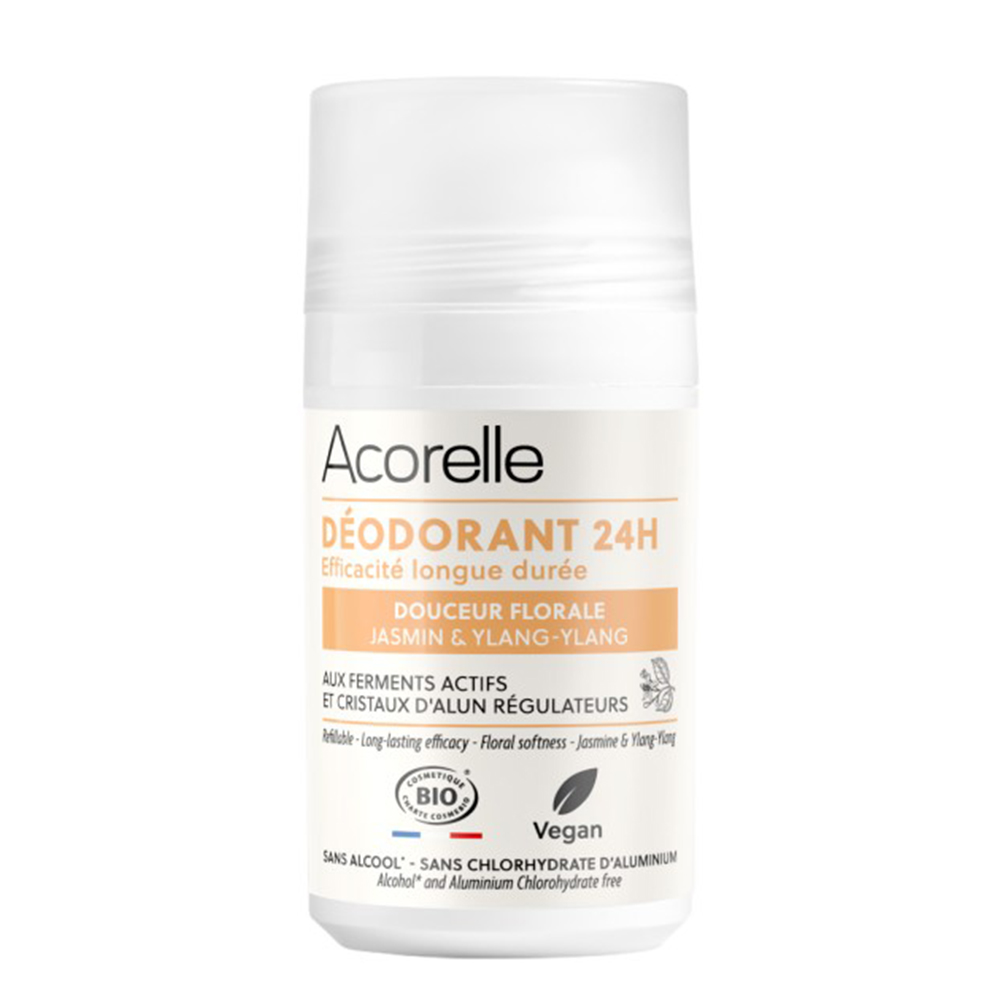 Acorelle Roll-on floreale certificata bio 24h delicatezza Floralis 50ml