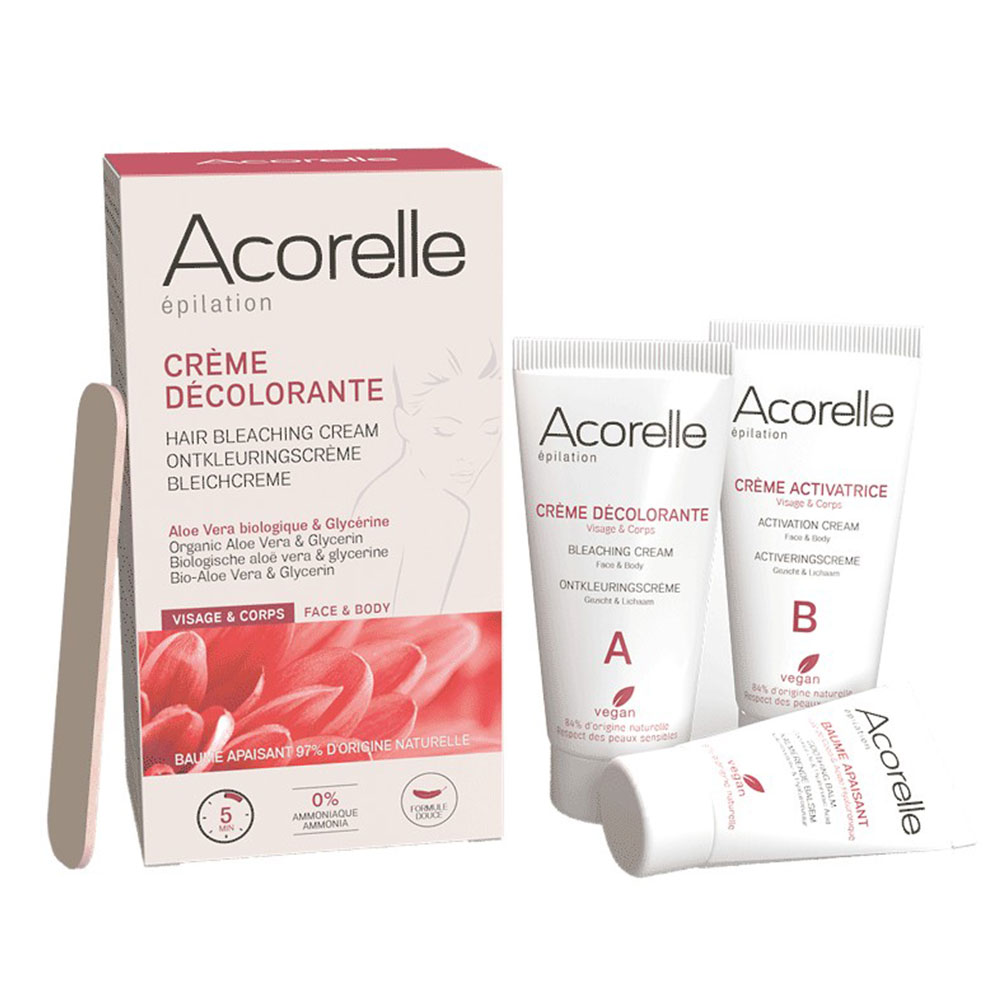 Acorelle Depilazione Crema sbiancante per Viso e Corpo 2x30ml