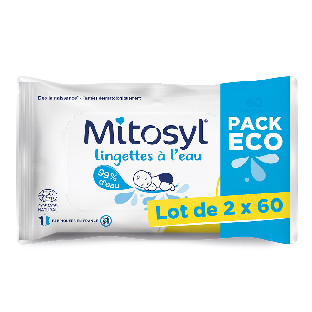 Mitosyl Salviette d'acqua 2x60