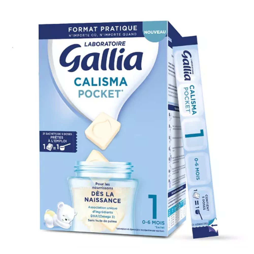 Gallia Calisma Latte in polvere monodose a partire dalla nascita 21 Bustine da 5 dosi