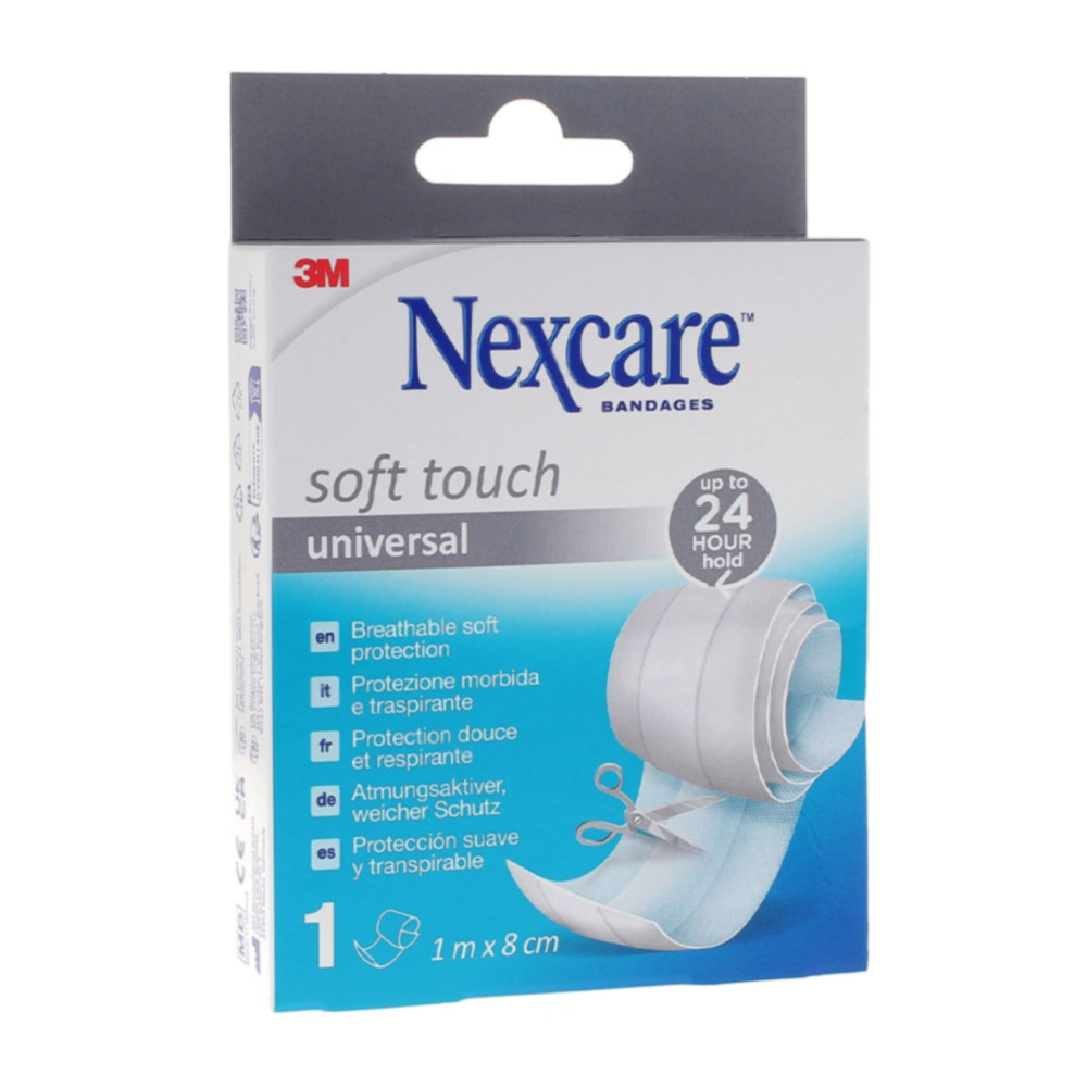 Nexcare Benda protettiva in tessuto da tagliare 1 m x 8 cm soft touch