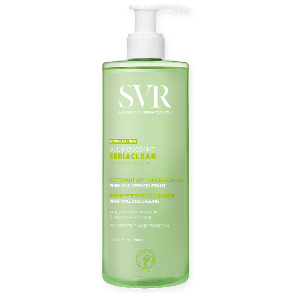 Svr Sebiaclear Detergente senza sapone, purificante e detossinante 400ml