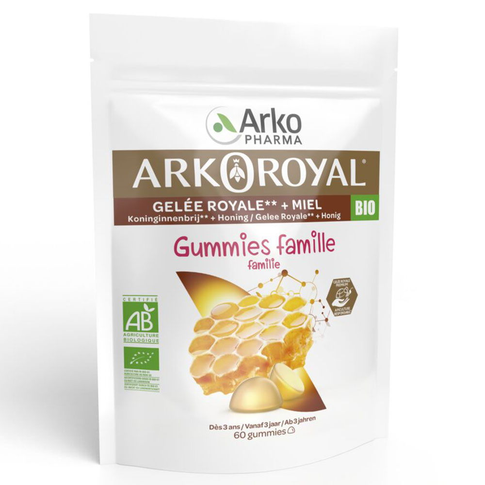 Arkopharma Arkoroyal Pappa reale biologica Famiglia 60 Gomme