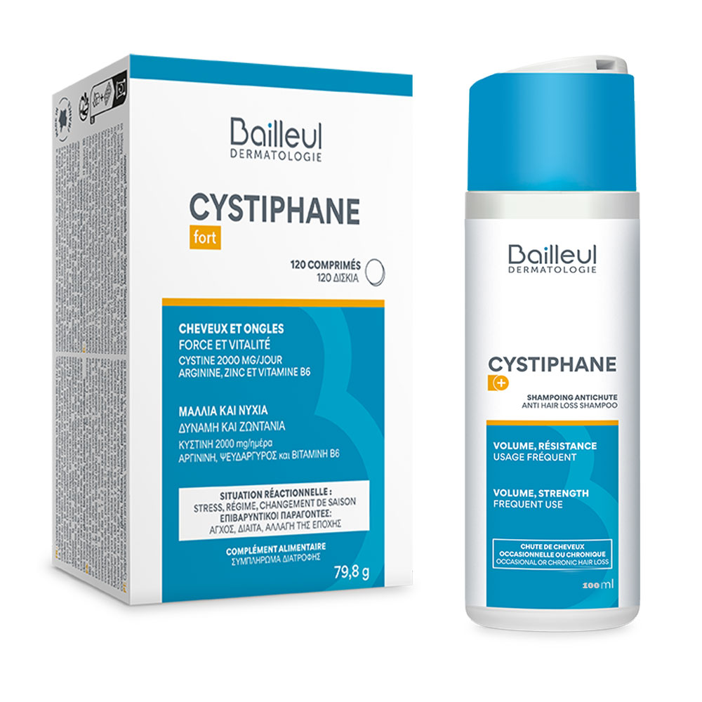 Bailleul Cystiphane Caduta dei capelli 120 compresse + Shampoo dal 100ml in omaggio