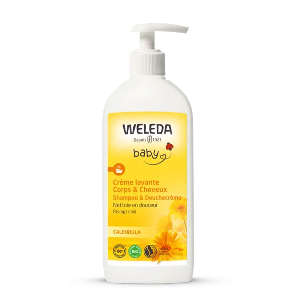 Weleda Calendula Crema detergente Corpo e capelli neonati e bambini 400 ml