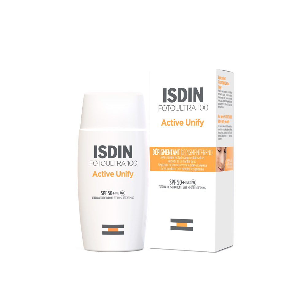 Isdin Active Unify FotoUltra 100 crema solare viso depigmentante SPF50+ 50ml