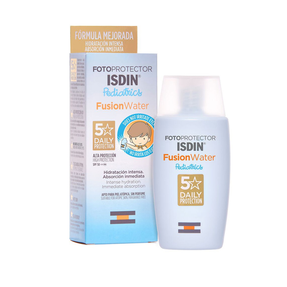 Isdin FusionWater Crema solare viso per bambini SPF50 Fotoprotector Pediatrics 50 ml
