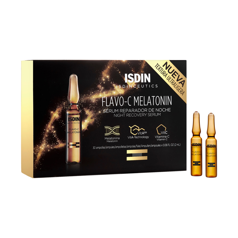 Isdin Flavo-C Melatonin Siero riparatore notte 30 monodosi 2ml