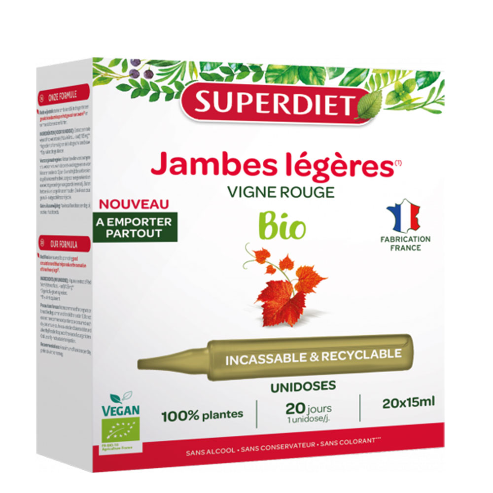 Superdiet Vite rossa biologica 20 monodosi da 15 ml