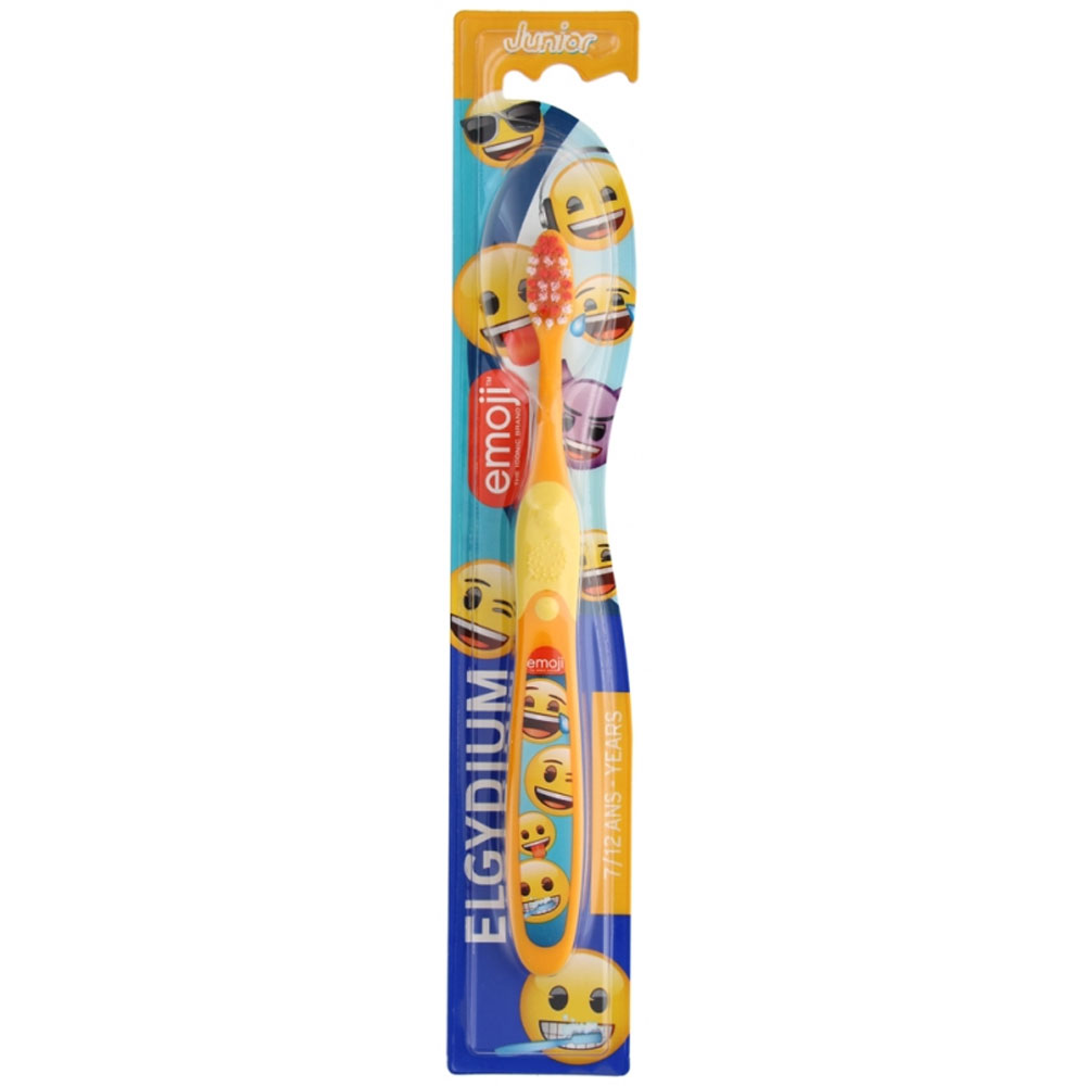 Elgydium N.A. - Spazzolino per bambini Emoji 7-12 anni