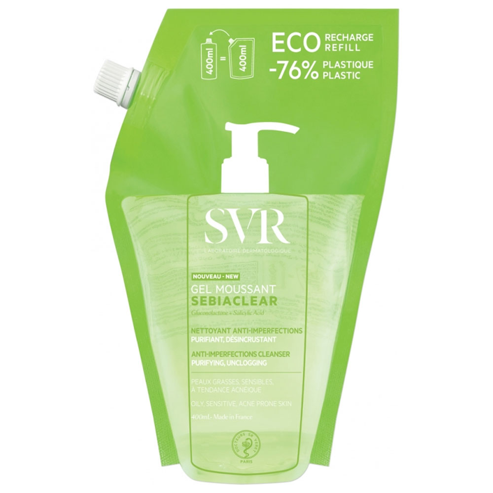 Svr Sebiaclear Gel Schiumogeno Eco-ricarica 400 ml