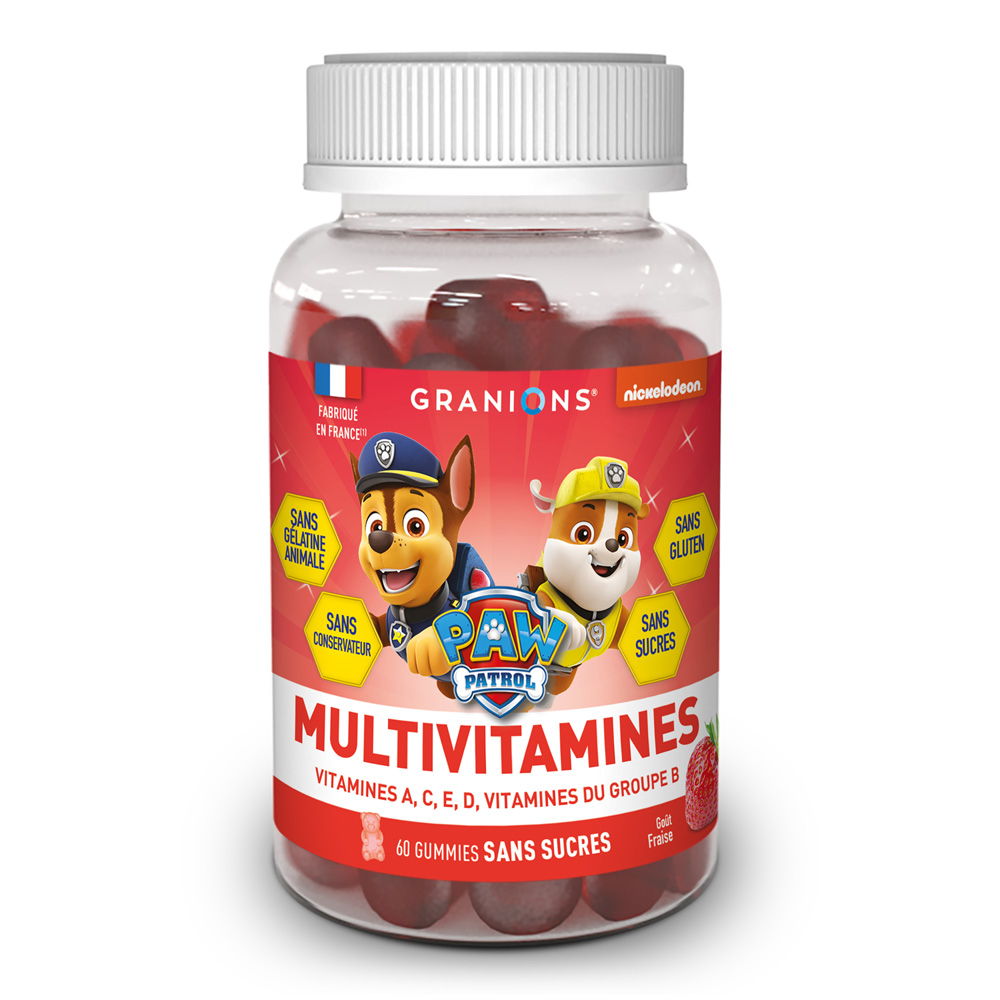 Granions Caramelle gommose multivitaminiche Paw Patrol bambino fragola 60 gomme