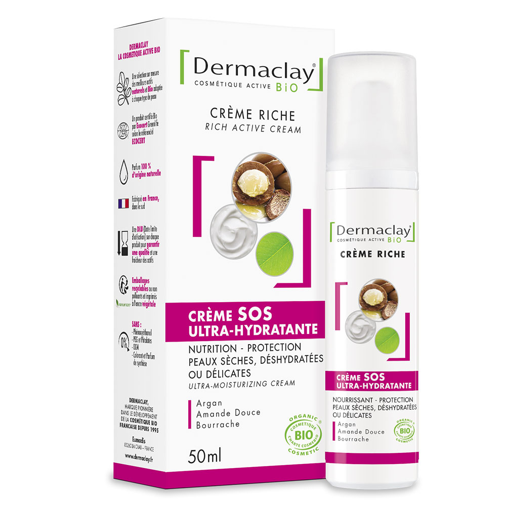 Dermaclay Crema da giorno Ultra Idratante Biologica 50ml