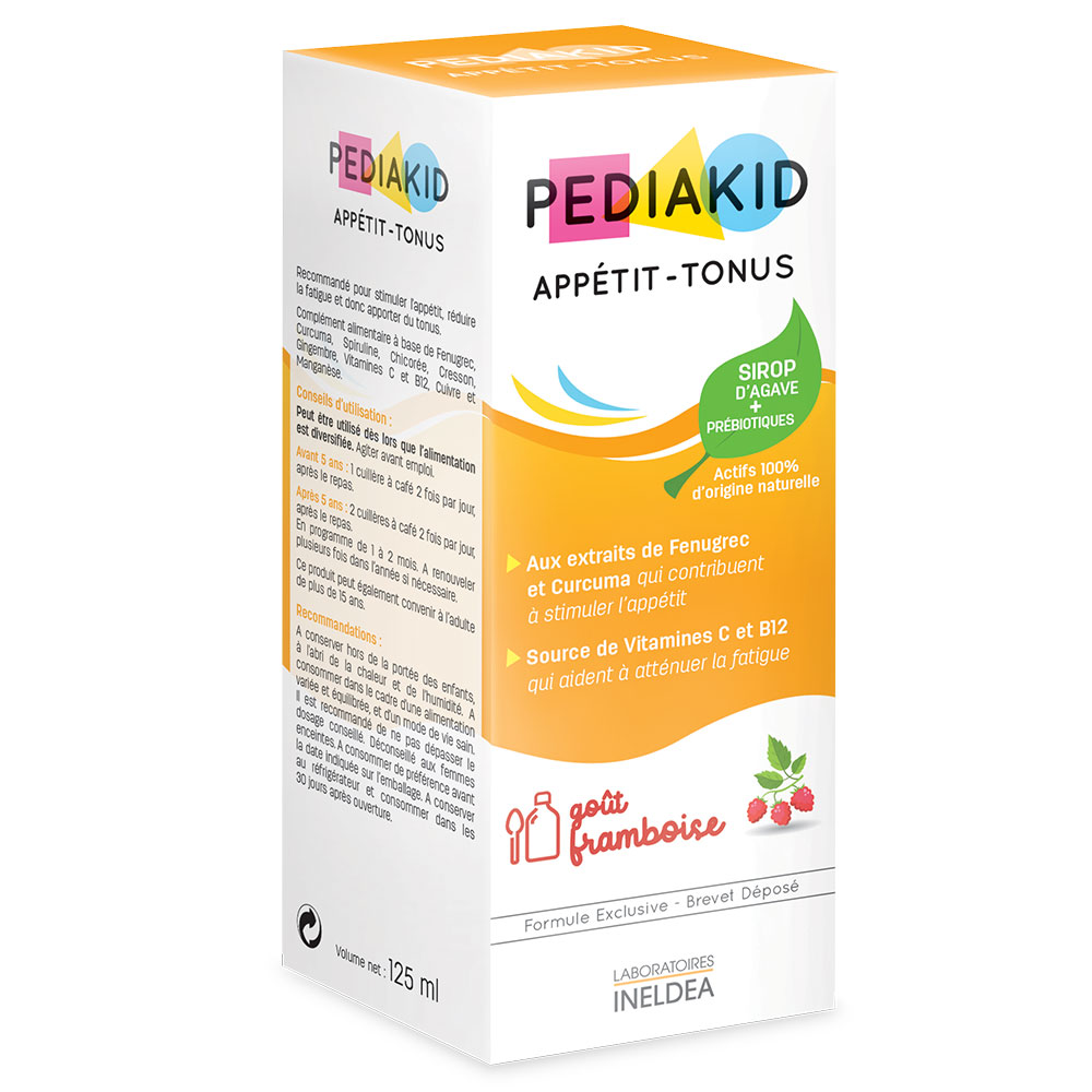 Pediakid Sciroppo appetito-tonico gusto lampone 125 ml
