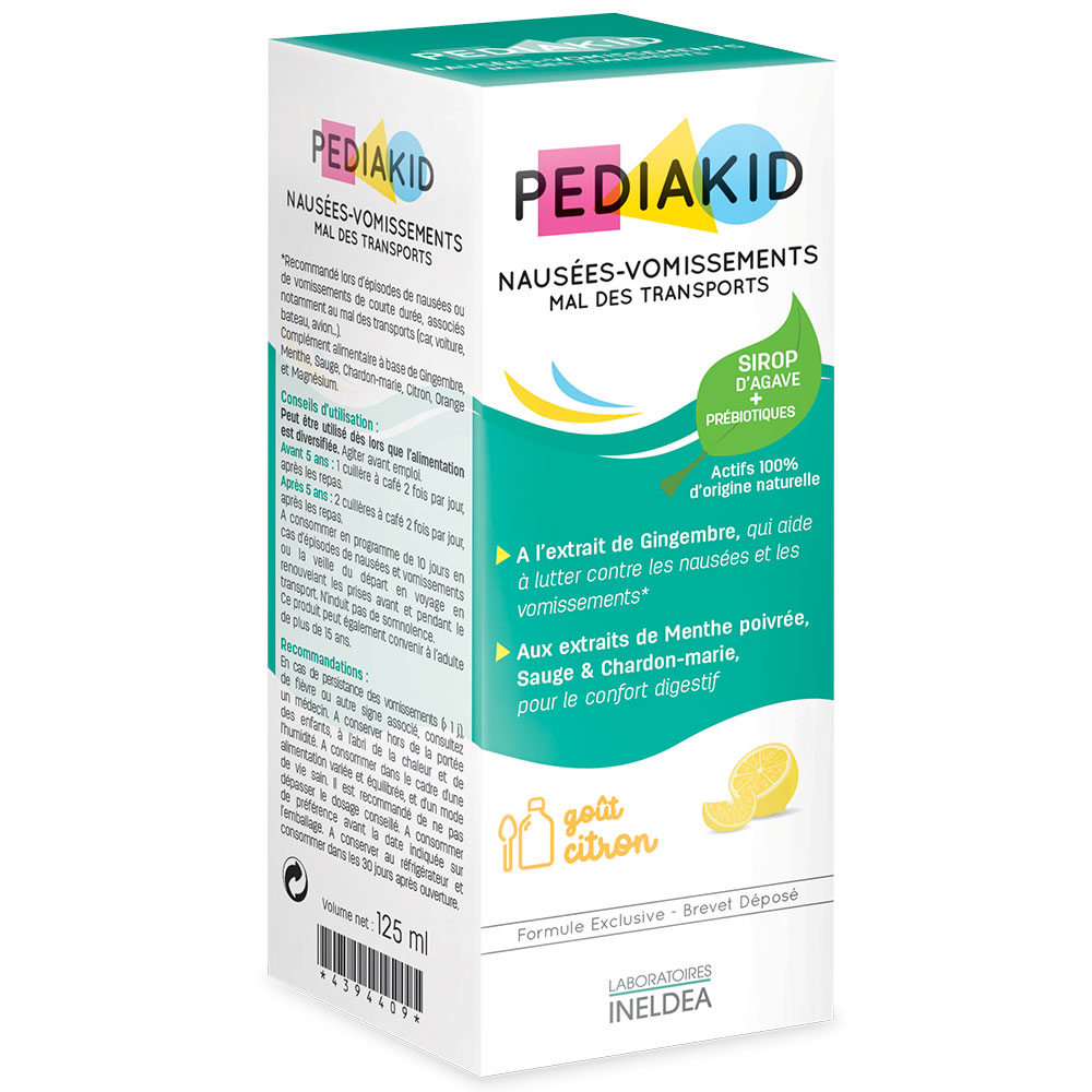 Pediakid Sciroppo nausea, vomito e mal d'auto 125 ml