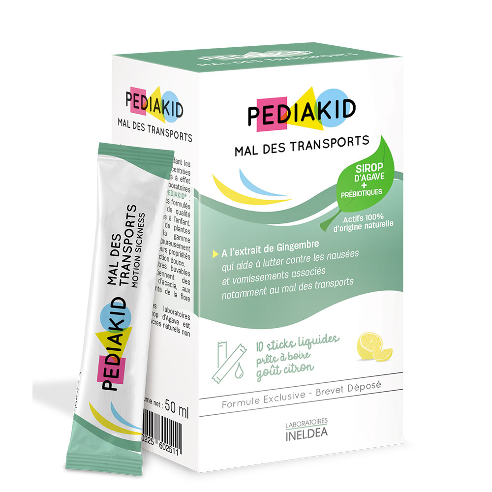 Pediakid Sciroppo Mal dei Trasporti 10 Bastoncini 125 ml