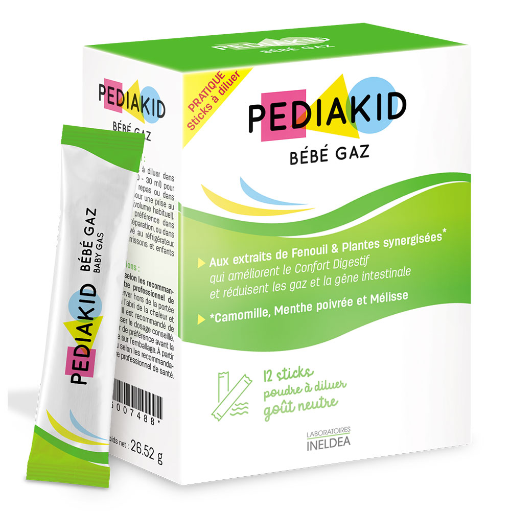 Pediakid Bebe Gaz con estratti vegetali naturali X12 bastoncini