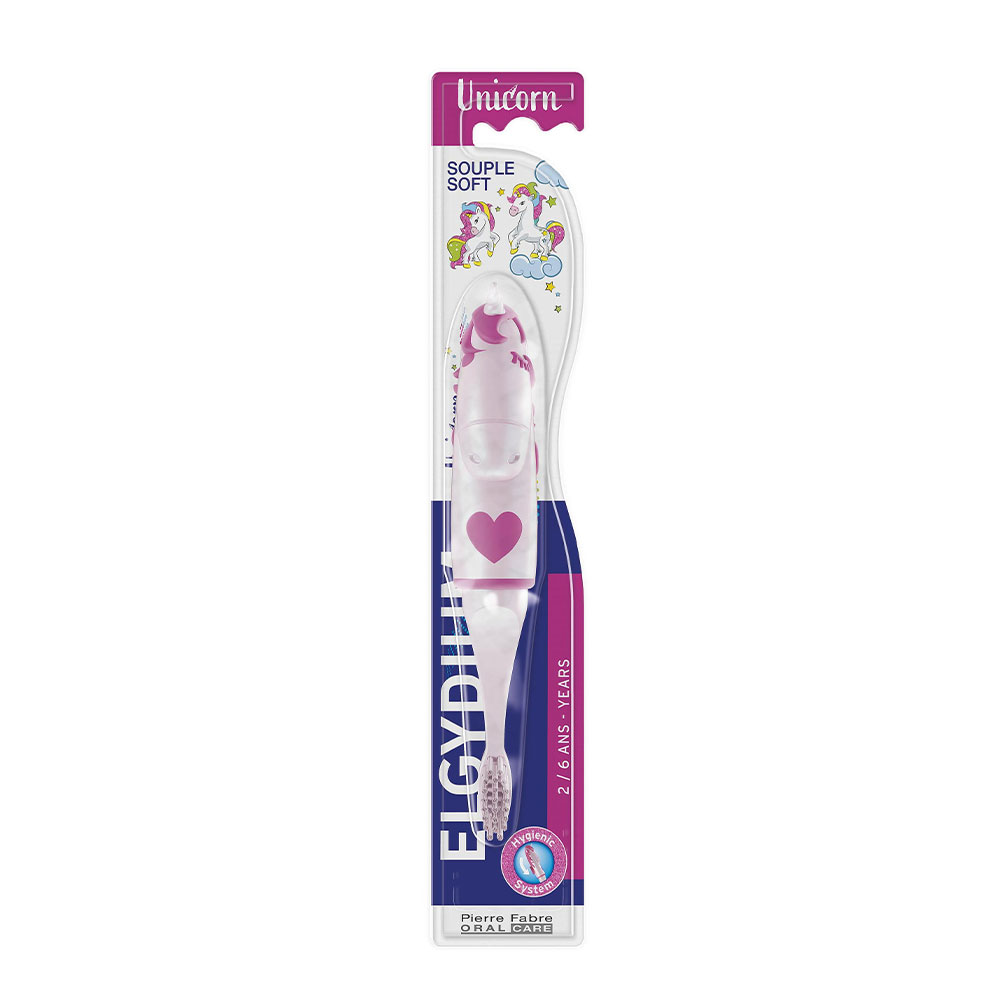 Elgydium Spazzolino da denti unicorno dai 2 ai 6 anni