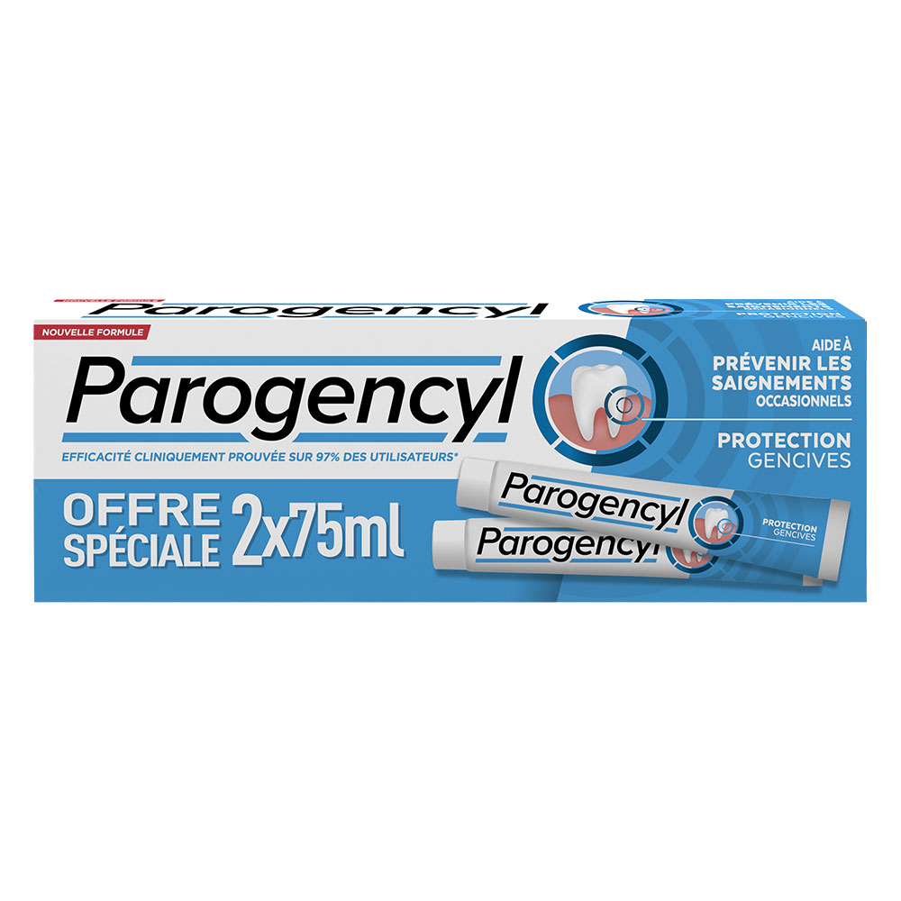 Parogencyl Dentifricio per la prevenzione delle gengive 2x75 ml