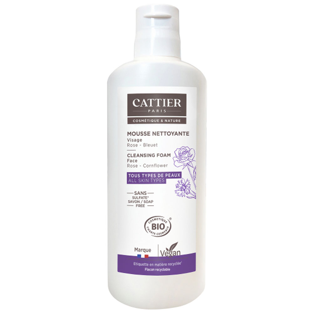 Cattier Mousse detergente Viso Bio Nuage Céleste 150ml