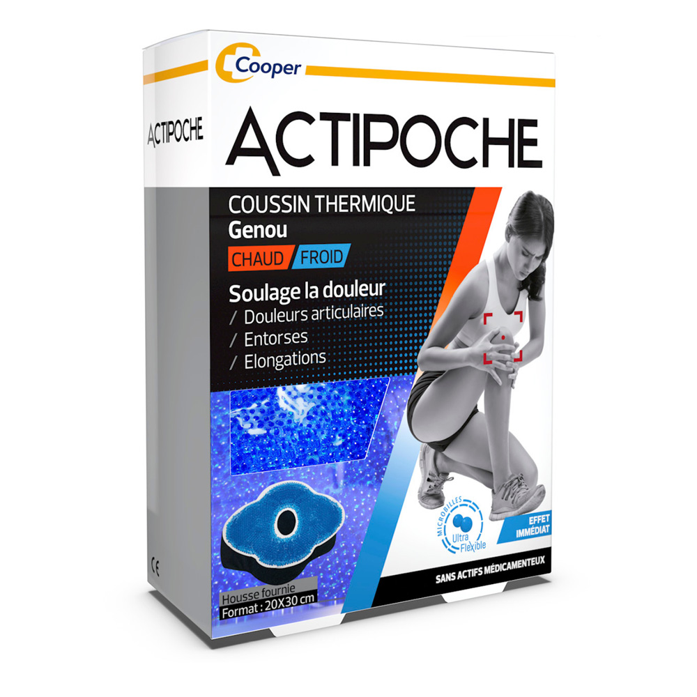 Actipoche Ginocchiera termica a microsfere 20x30cm