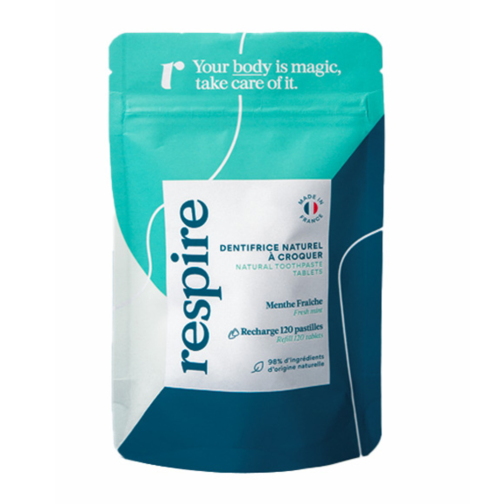 Respire Ricarica dentifricio solido x 120 pastiglie