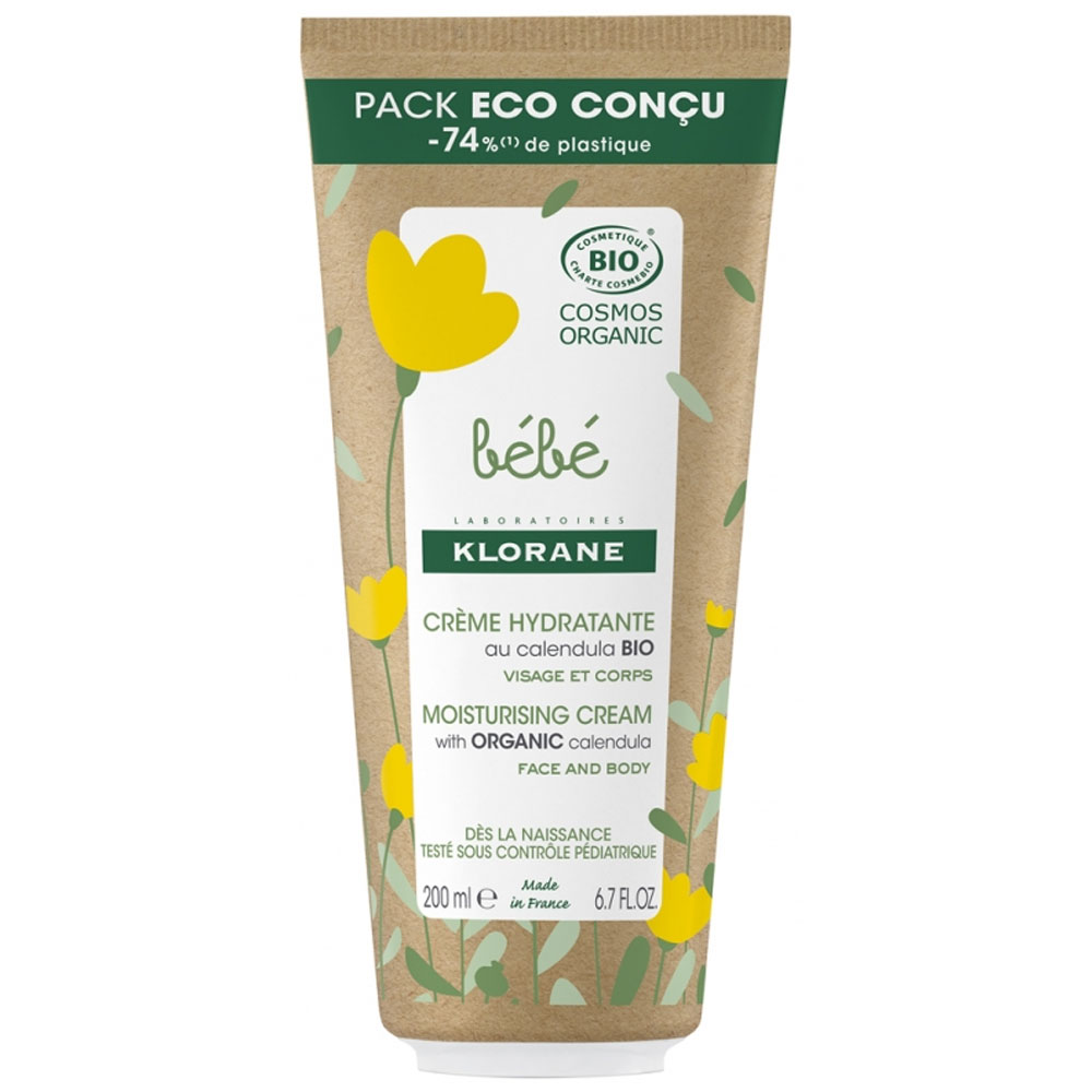 Klorane Neonato Crema Idratante Calendula Bio Pelli normali e secche 200ml