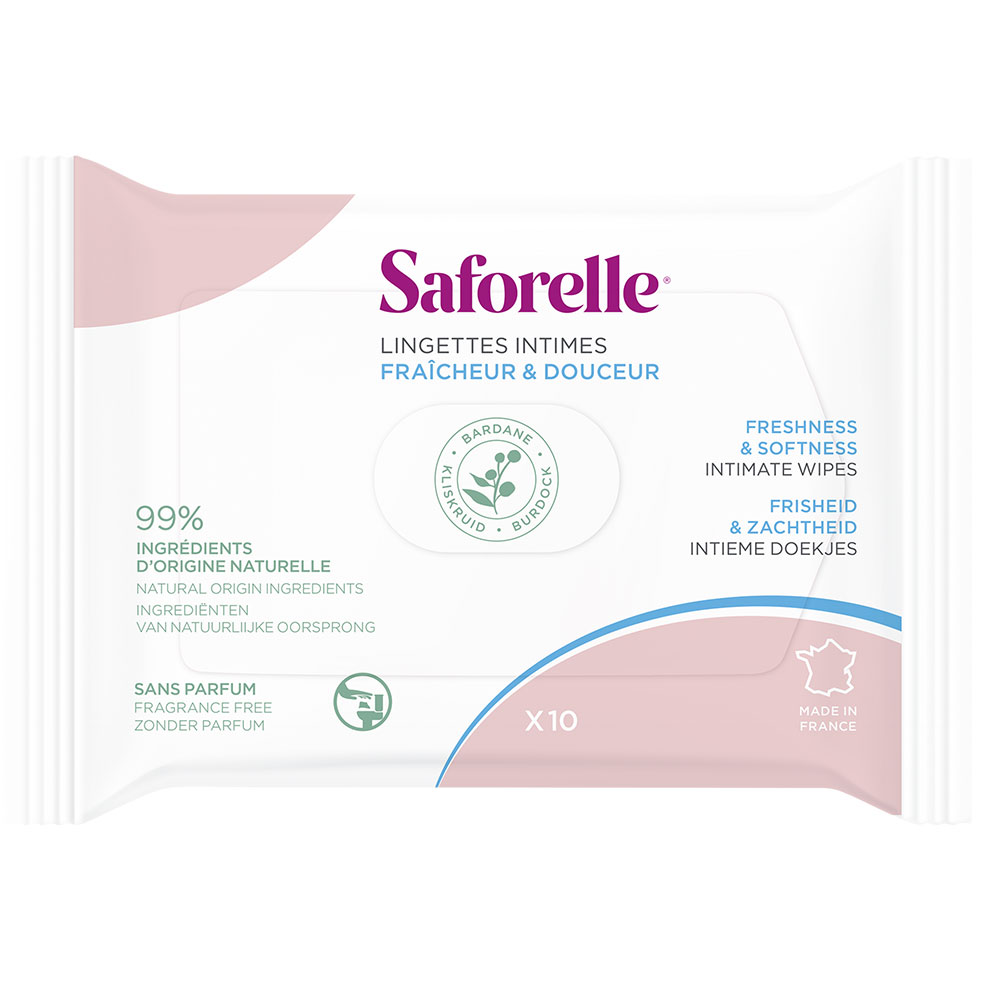 Saforelle Salviette intime monouso Ultra Delicate Formato Poche x10