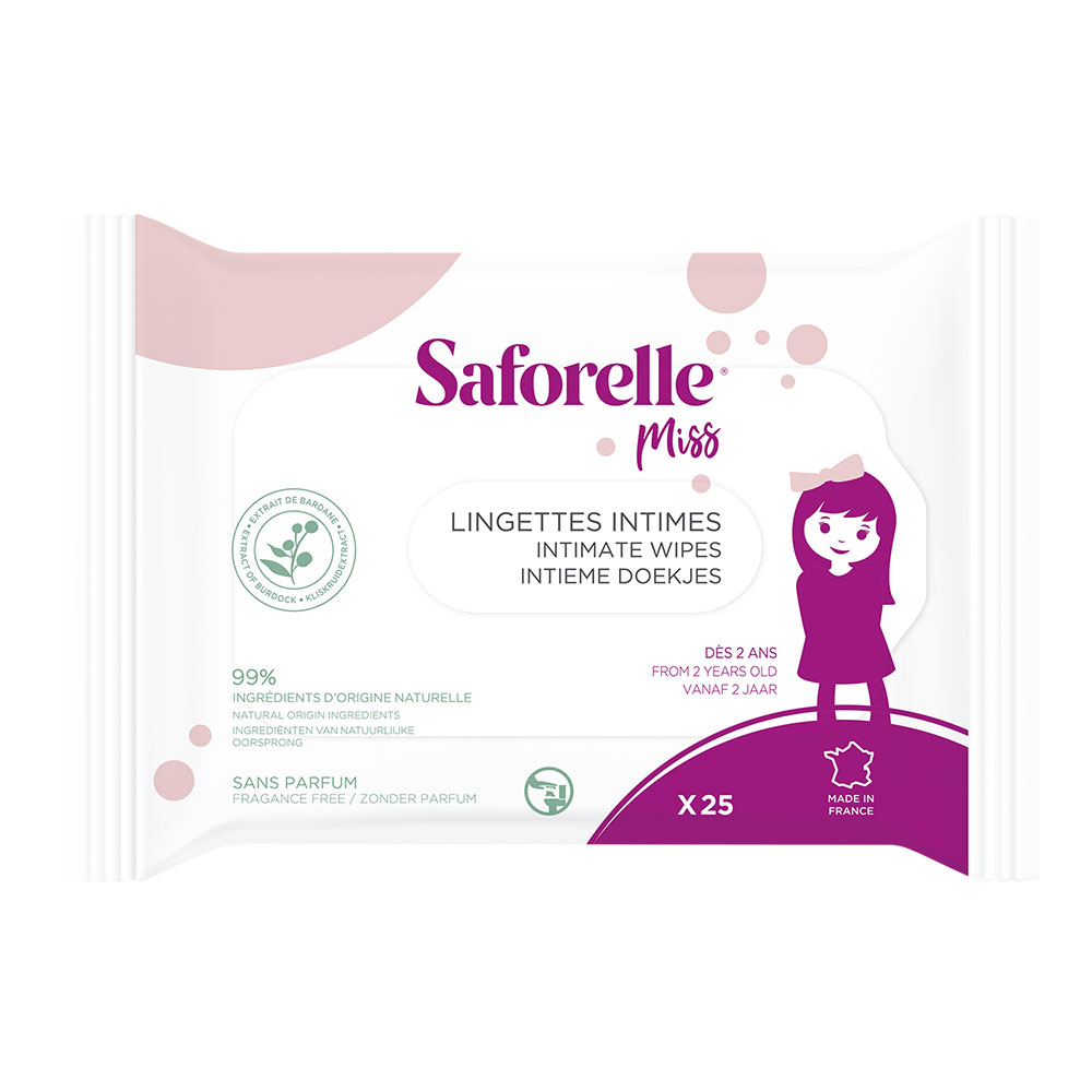 Saforelle Miss Salviette intime Biodegradabili x25